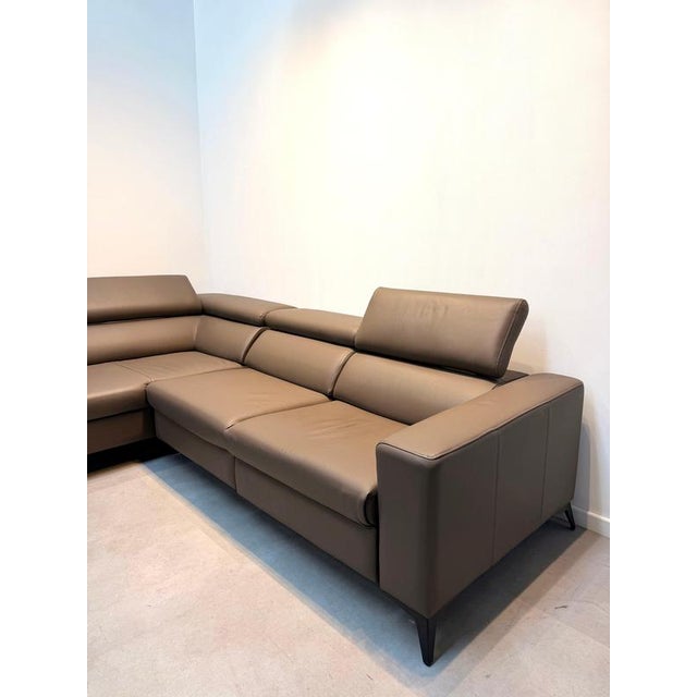 Modular Leather Corner Sofa with Recliner Function from Gova For Sale - Image 3 of 6