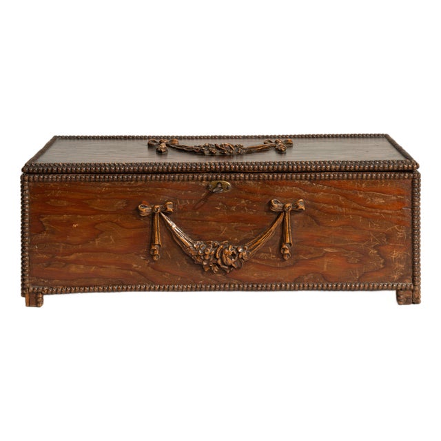 1900 - 1909 United Kingdom Victorian Chocolate Wood Box For Sale