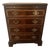 Hickory American Masterpiece Collection Inlaid/Banded Mahogany Chippendale Bedside/Accent Chest Vntage For Sale