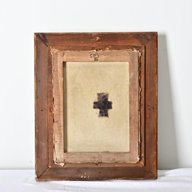 Mid 20th Century French Vintage Framed Floral Still Life For Sale - Image 5 of 8