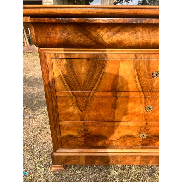 Mid 19th Century French 19th Century Louis Philippe Walnut Chest of Drawers For Sale - Image 5 of 12