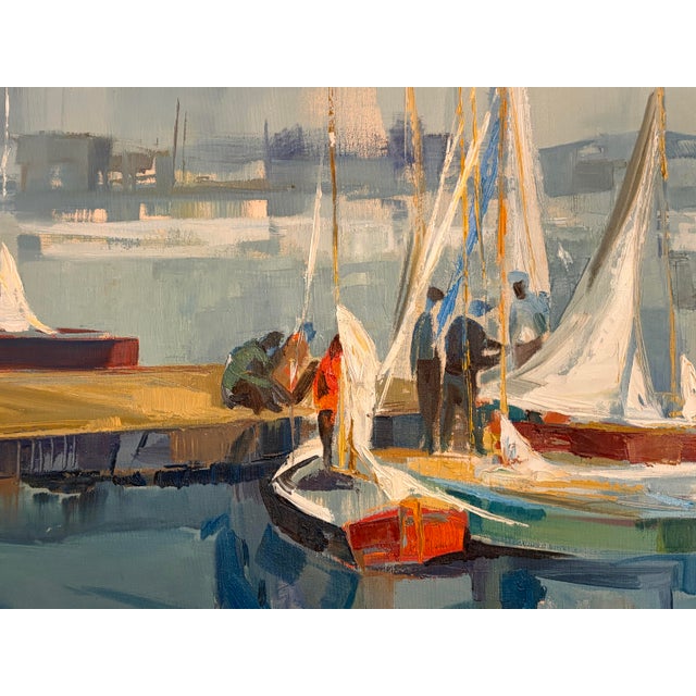 Bring the timeless charm of the San Francisco Bay Area coastline into your space with this stunning, original mid-century...