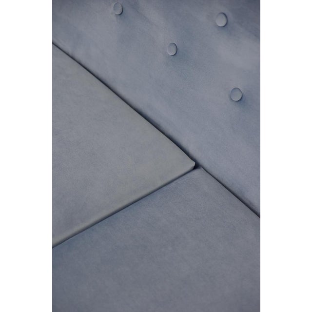 Mid-Century Scandinavian Modern Blue Velvet Living Room Set from Holm Fabriker AB, 1960s, Set of 2 For Sale - Image 18 of 18