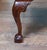 Tan Victorian Mahogany Chippendale Desk with Leather Top, 1890 For Sale - Image 8 of 9