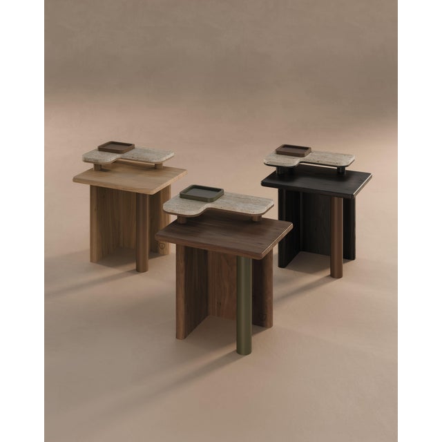 Maurier Side Table by Wood Tailors Club For Sale - Image 4 of 12