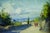 1950s G. Pesa, Rural Landscape with Figures, 20th Century, Oil Painting on Panel, Framed For Sale - Image 5 of 18