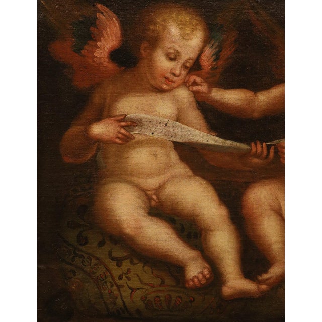 Guglielmo Caccia, Detto Il Moncalvo, Angels Hunting Couple Paintings, 1620, Oil on Canvas For Sale - Image 4 of 16
