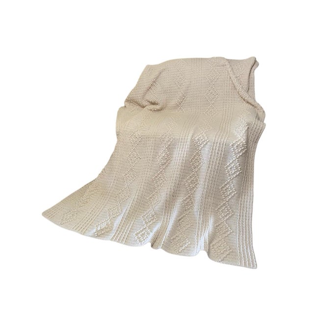80” x 70” Wrap yourself in comfort with this beautifully textured, hand-crafted throw blanket. Featuring a rich, creamy...