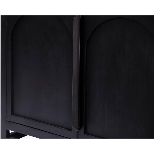 Wood Byron Cabinet Black For Sale - Image 7 of 10