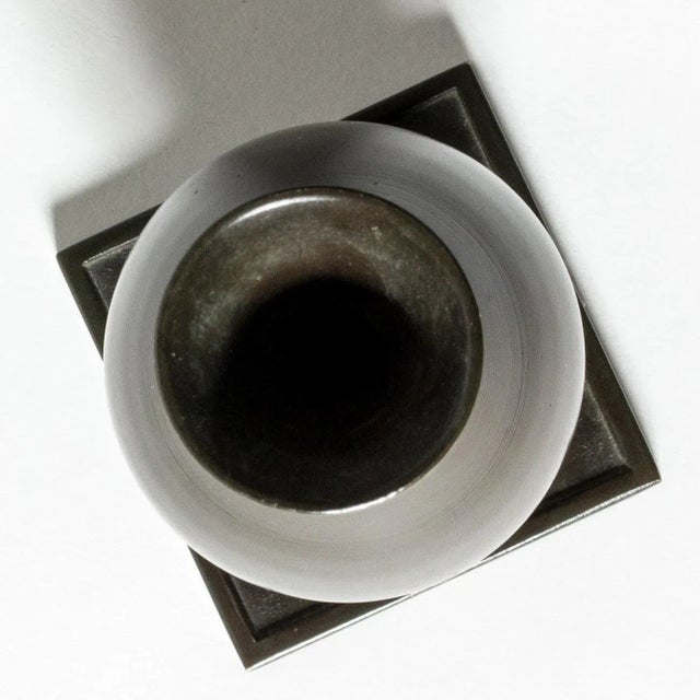 Modern Bronze Vase from GAB, 1930s For Sale - Image 4 of 7