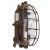 Sconce in Rust Cast Iron and Clear Glass For Sale - Image 5 of 5