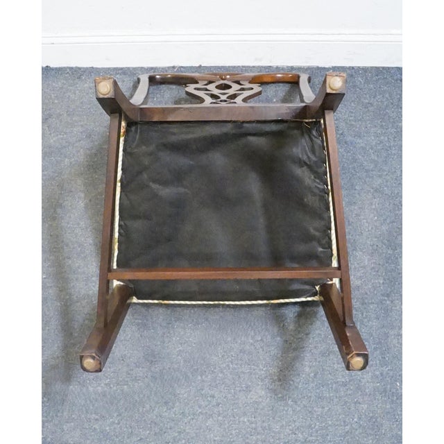 High End Solid Mahogany Traditional Chippendale Style Dining Side Chair For Sale - Image 9 of 9