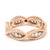 Modern Roberto Coin .46ctw Diamond and Ruby Infinity Band Ring, 18k Rose Gold For Sale - Image 3 of 6