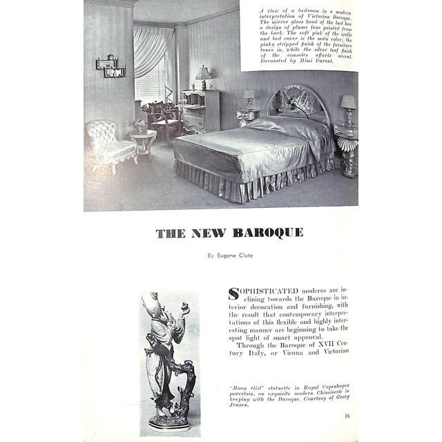 Traditional Interior Decorator February 1938 For Sale - Image 3 of 9