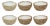 Sevres Assorted Condiment Bowls, Set of 6 For Sale