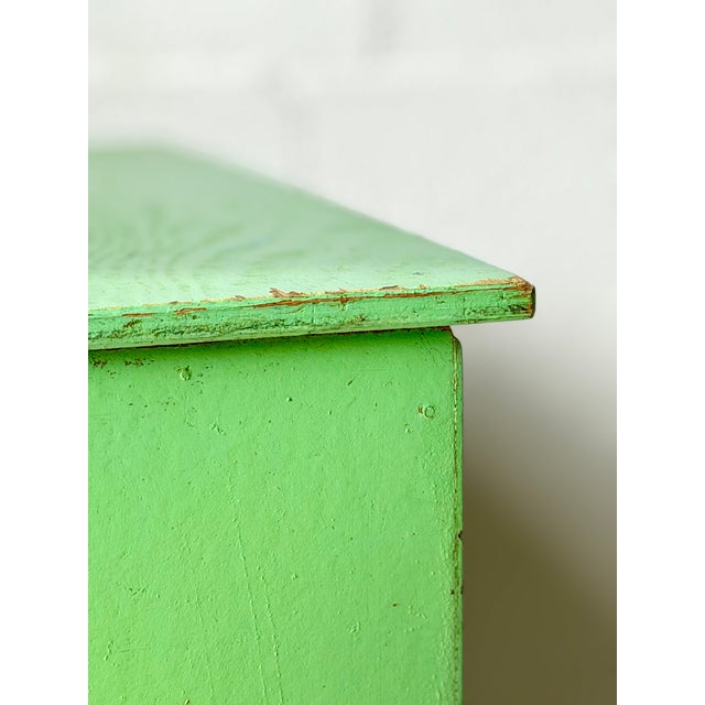 1960s Industrial Green Storage Table, 1960 For Sale - Image 5 of 14
