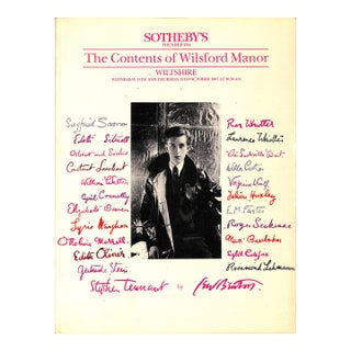 "The Contents of Wilsford Manor, Wiltshire" 1987 Sotheby's Wiltshire For Sale