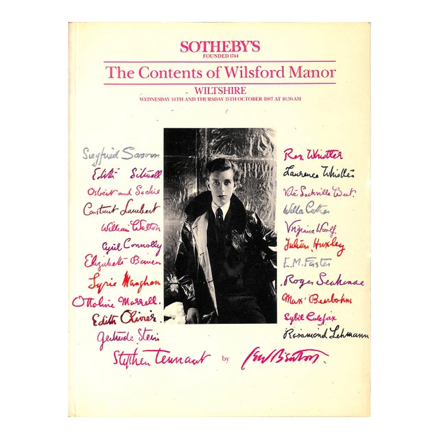 "The Contents of Wilsford Manor, Wiltshire" 1987 Sotheby's Wiltshire For Sale
