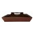 Antique Wood Cutlery Tray With Red Paint For Sale