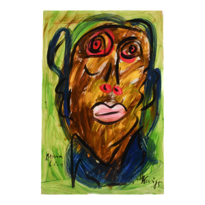 Signed Peter Keil "Mona Lisa" Oil on Masonite