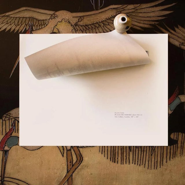 Maurice Utrillo 1950s After Maurice Utrillo "Place Du Tertre", First Edition Cottage Style Lithograph For Sale - Image 4 of 7