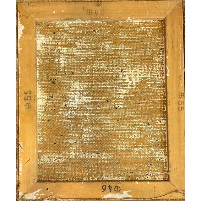 Frank Chabry, Lady in Blue, Oil on Canvas For Sale - Image 10 of 11