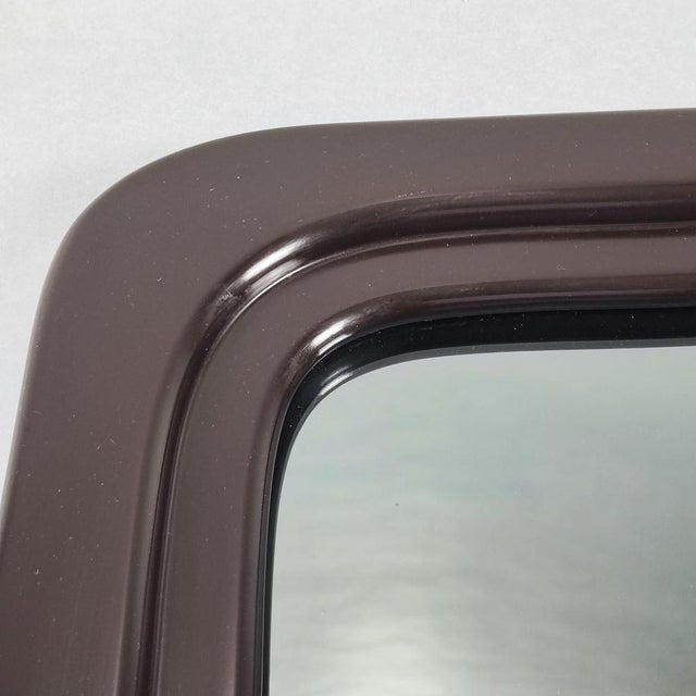 Wood Space Age Smoked Mirror, 1970 For Sale - Image 7 of 8