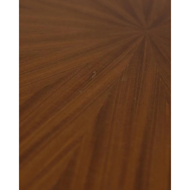 Metal Vintage Round Wooden Table by Carlo Ratti for Lissoni, 1960s For Sale - Image 7 of 13