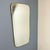 Metal Wall Mirror with Brass Frame, 1960s For Sale - Image 7 of 7