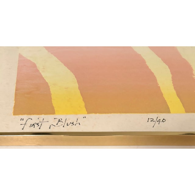 1980s Post Modern Abstract Limited Edition Print "First Blush", by v. Davidson For Sale In Palm Springs - Image 6 of 9