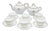 Tea Service for 6 from Mansard et Fils Porcelain, 1890s, Set of 14 For Sale