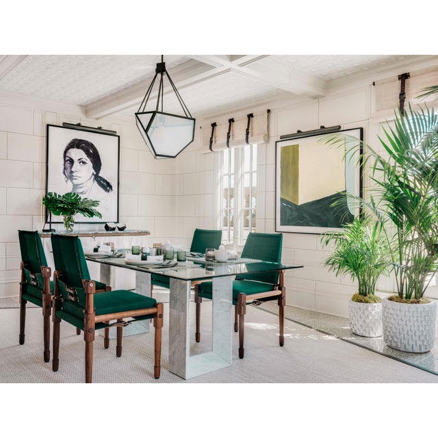 Glass Black Yves Hang Hanging Light - Black With Black Accents, Clear Glass, Hanging Light, Chandelier For Sale - Image 7 of 8