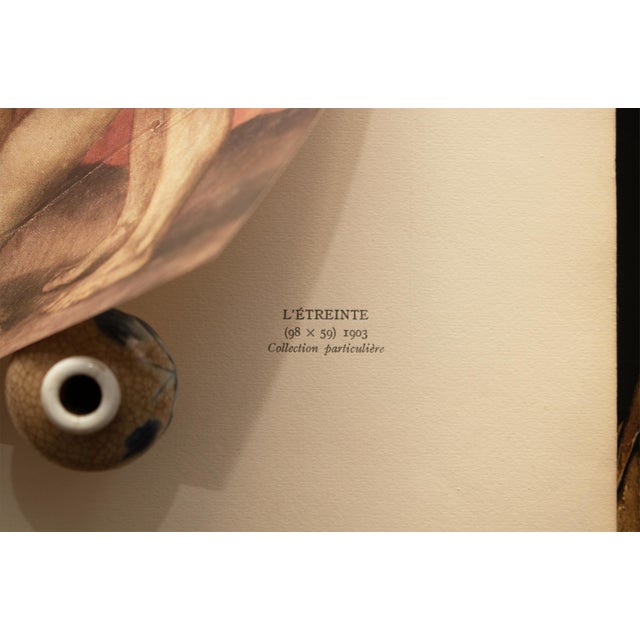 Tan 1948 After P. Picasso "The Embrace", First Edition Period Parisian Offset Lithograph For Sale - Image 8 of 11