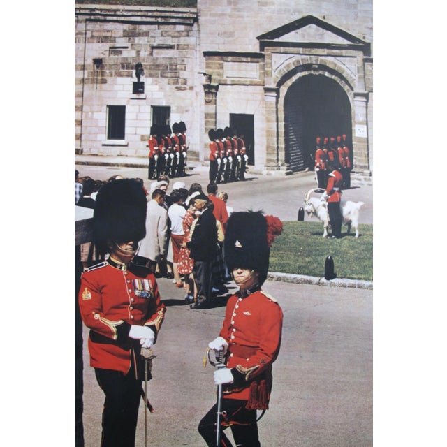 Mid-Century Modern 1960s Original Canadian Travel Poster, Quebec La Belle Province - the Citadel, Quebec City For Sale - Image 3 of 5