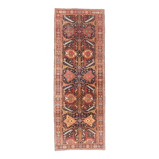 Late 19th Century Persian Heriz Rug, 04'06 X 11'09 For Sale