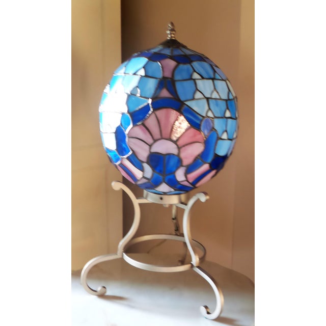 Stained Glass Orb TiffanyStyle Table Lamp Chairish