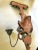 African Vintage Monkey and Palm Two Candle Sconce For Sale - Image 3 of 6