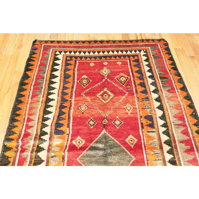 Tribal Nazmiyal Collection Vintage Persian Gabbeh Rug For Sale - Image 3 of 9