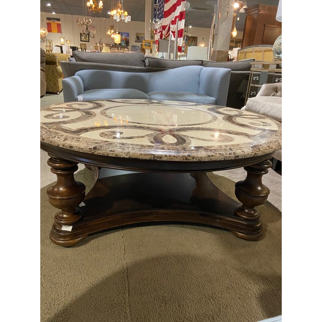 Thomasville Hills of Tuscany Collection Round Coffee Table Chairish