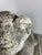 Antique Reclining Lion Sculpture on Base in Carved Stone, 1890s For Sale - Image 15 of 18