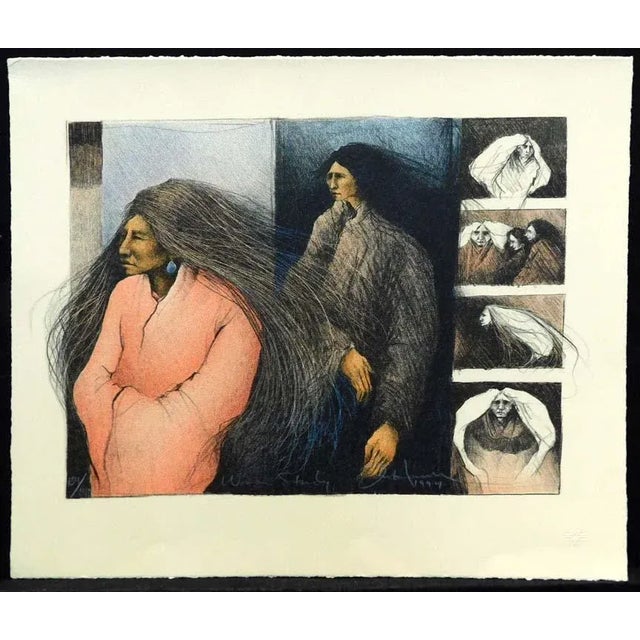 Frank Howell "Woman Study" Lithograph on Paper Hand Signed For Sale - Image 4 of 4