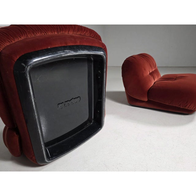 Jumbo Lounge Chair by Alberto Rosselli for Saporiti Italia, Italy, 1970s For Sale - Image 9 of 12