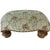 Traditional Vintage 1993 MacKenzie-Childs Aurora Carved Leaf Footstool Tapestry Ottoman Accent For Sale - Image 3 of 17