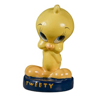 Titti Sculpture Piggy Bank with Tweety Inscription For Sale