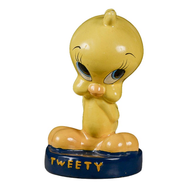 Titti Sculpture Piggy Bank with Tweety Inscription For Sale
