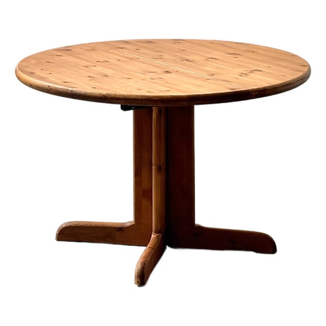 Extendable Dining Table in Pine Wood, 1970s For Sale