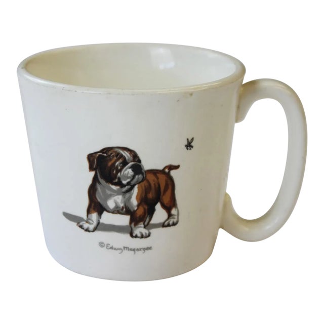 Edwin Megargee Signed Bulldog & Bumblebee Mug For Sale