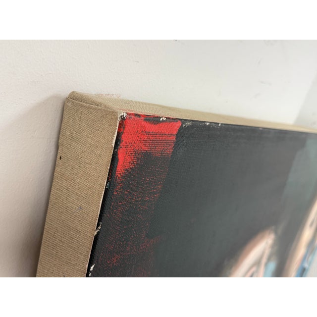 Textile Philip Buller “Red Sash 2” Oil on Linen, Circa 2006 For Sale - Image 7 of 12