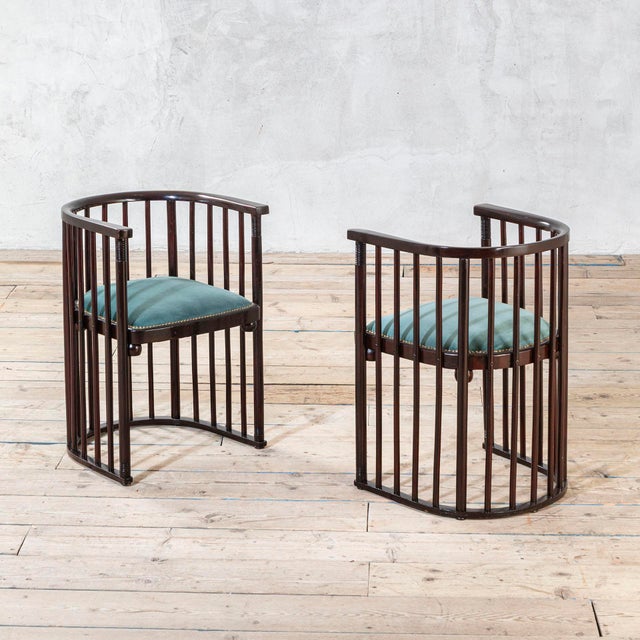 Wooden Chairs from Josef Hoffmann, 1909, Set of 2, in Good conditions. Designed 1890 to 1919 This piece is attributed to...