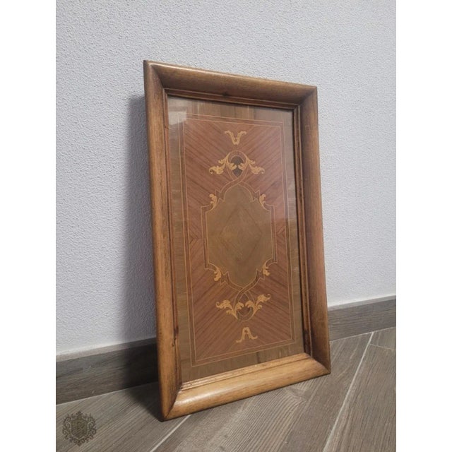 Vintage Decorative Wooden Tray For Sale - Image 9 of 9